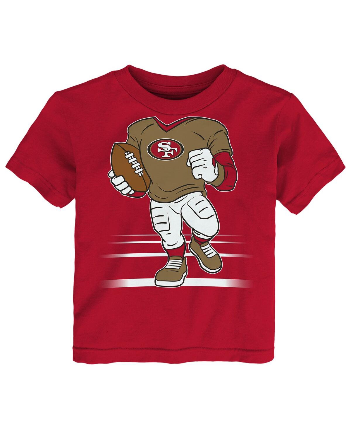 Outerstuff Toddler Scarlet San Francisco 49ers Game Fit T-shirt In Red