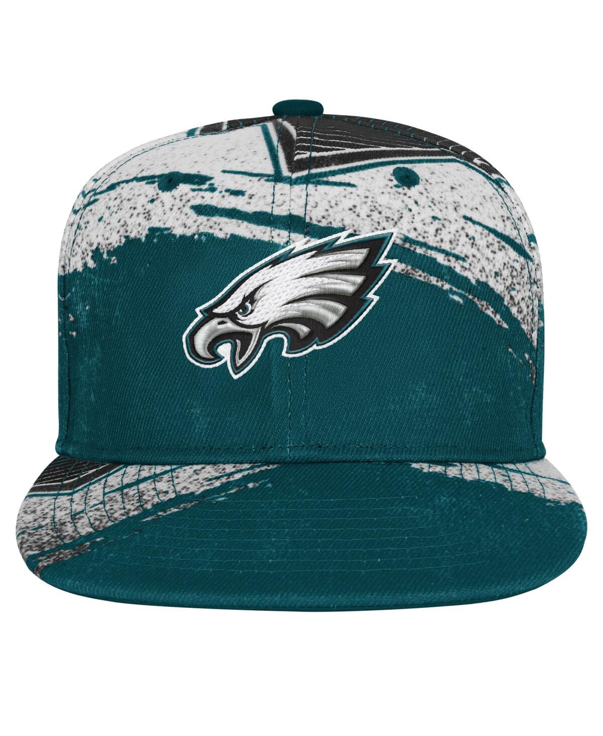 Outerstuff Big Boys And Girls Midnight Green Philadelphia Eagles Make Noise Adjustable Hat In Multi