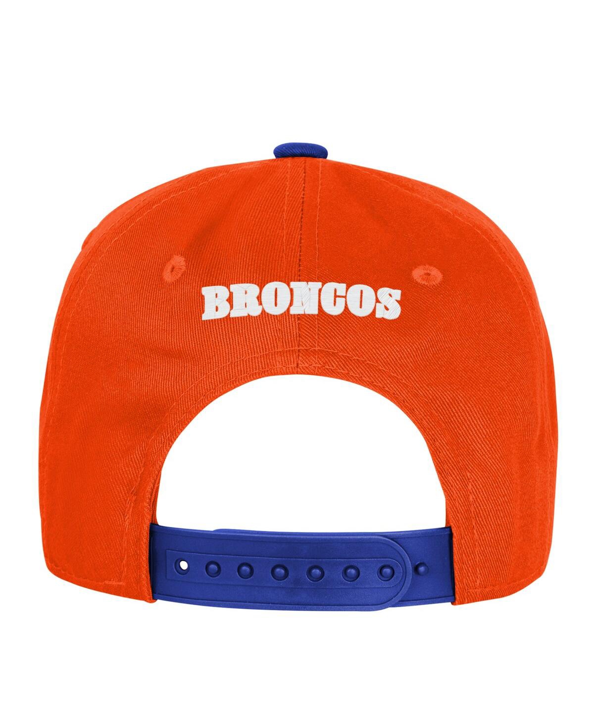 Outerstuff Big Boys And Girls Orange Denver Broncos True Retro Adjustable Hat In Multi