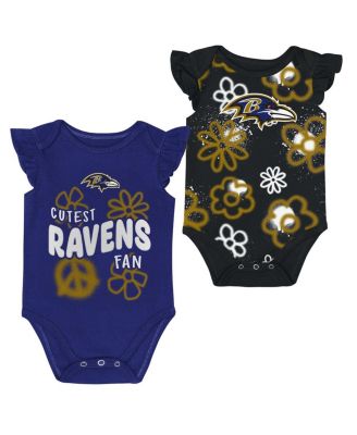 Outerstuff - Baby Boys and Girls Baltimore Ravens The Sunshine 2-Piece Bodysuit Set