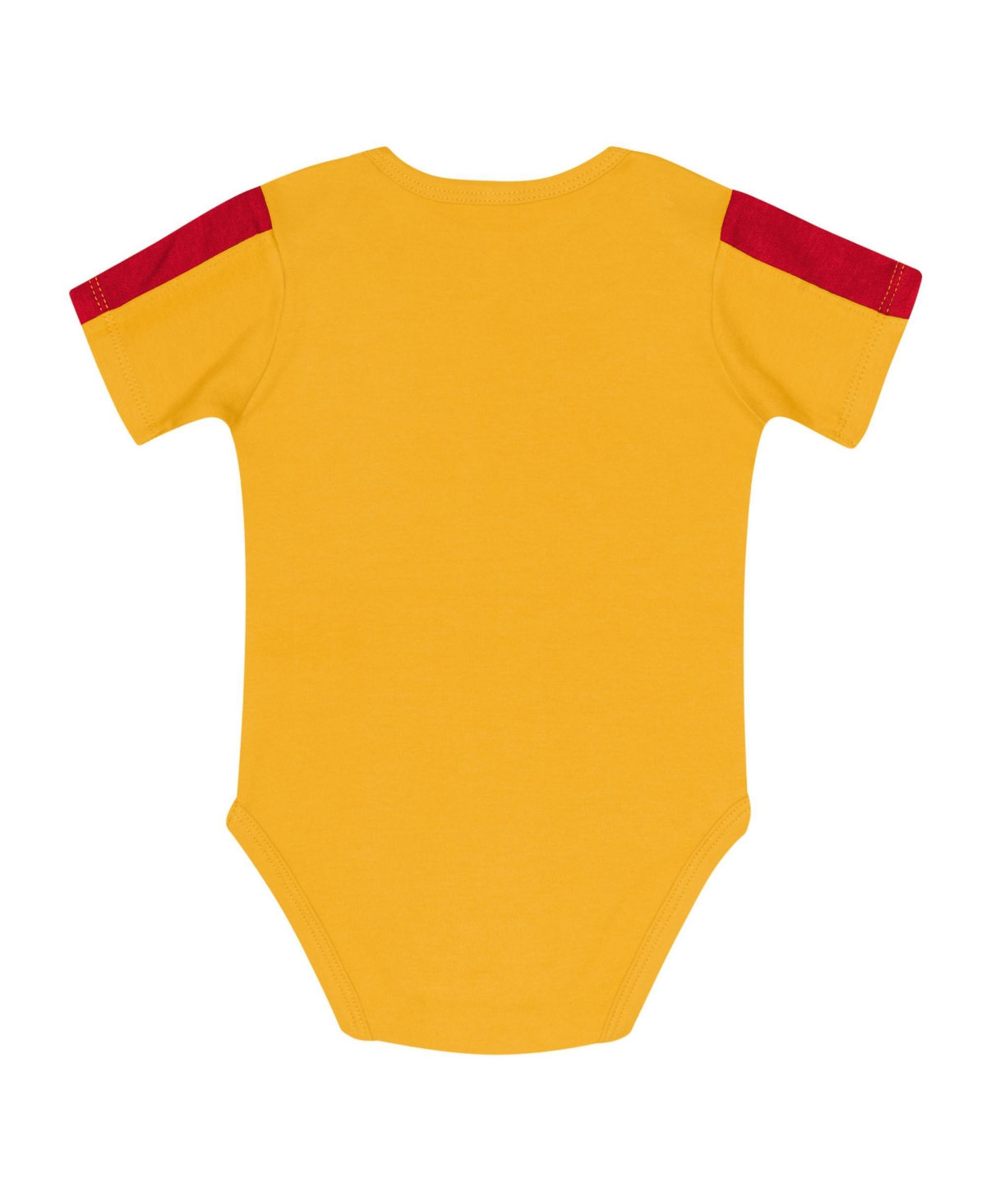 Outerstuff Baby Boys And Girls 3-piece Red/gold Kansas City Chiefs Double Down Creeper And Pants Set In Multi
