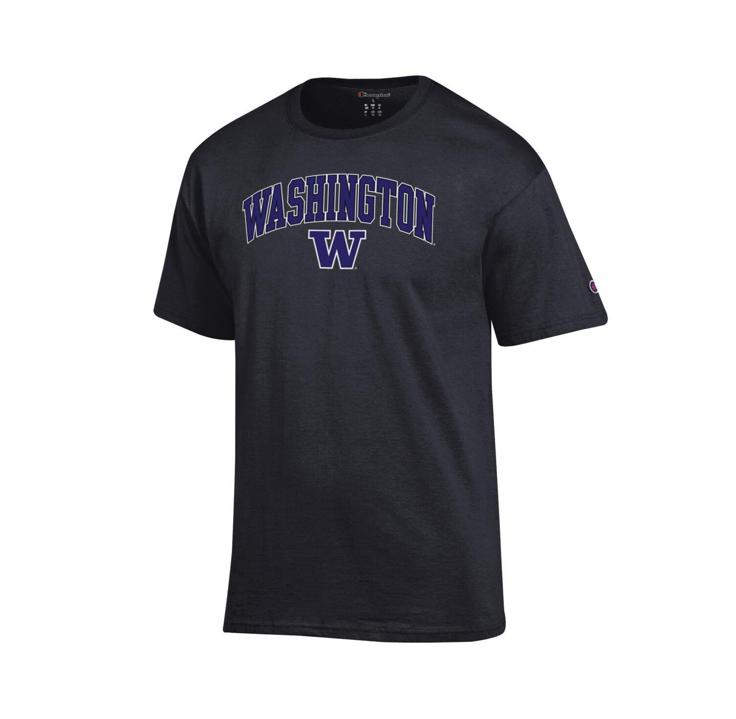 Men's Champion Purple Washington Huskies Arch Over Logo T-Shirt