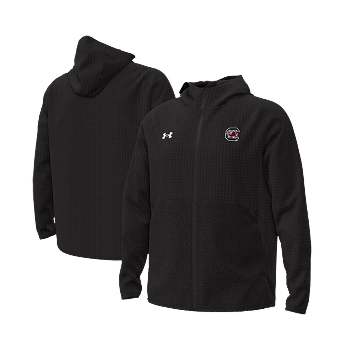 Мужская куртка Under Armour Black South Carolina Gamecocks Unstoppable Raglan Full-Zip — фото 1