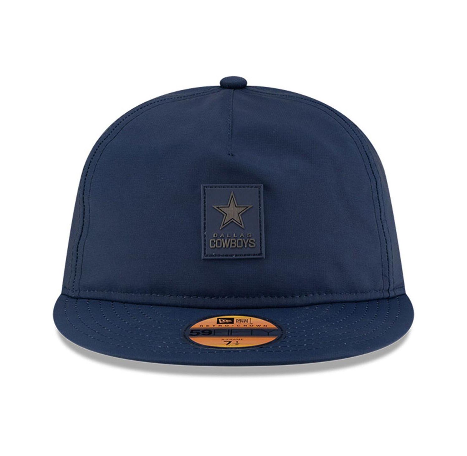 Men's Navy Dallas Cowboys 2025 Sideline Retro Crown 59FIFTY Fitted Hat