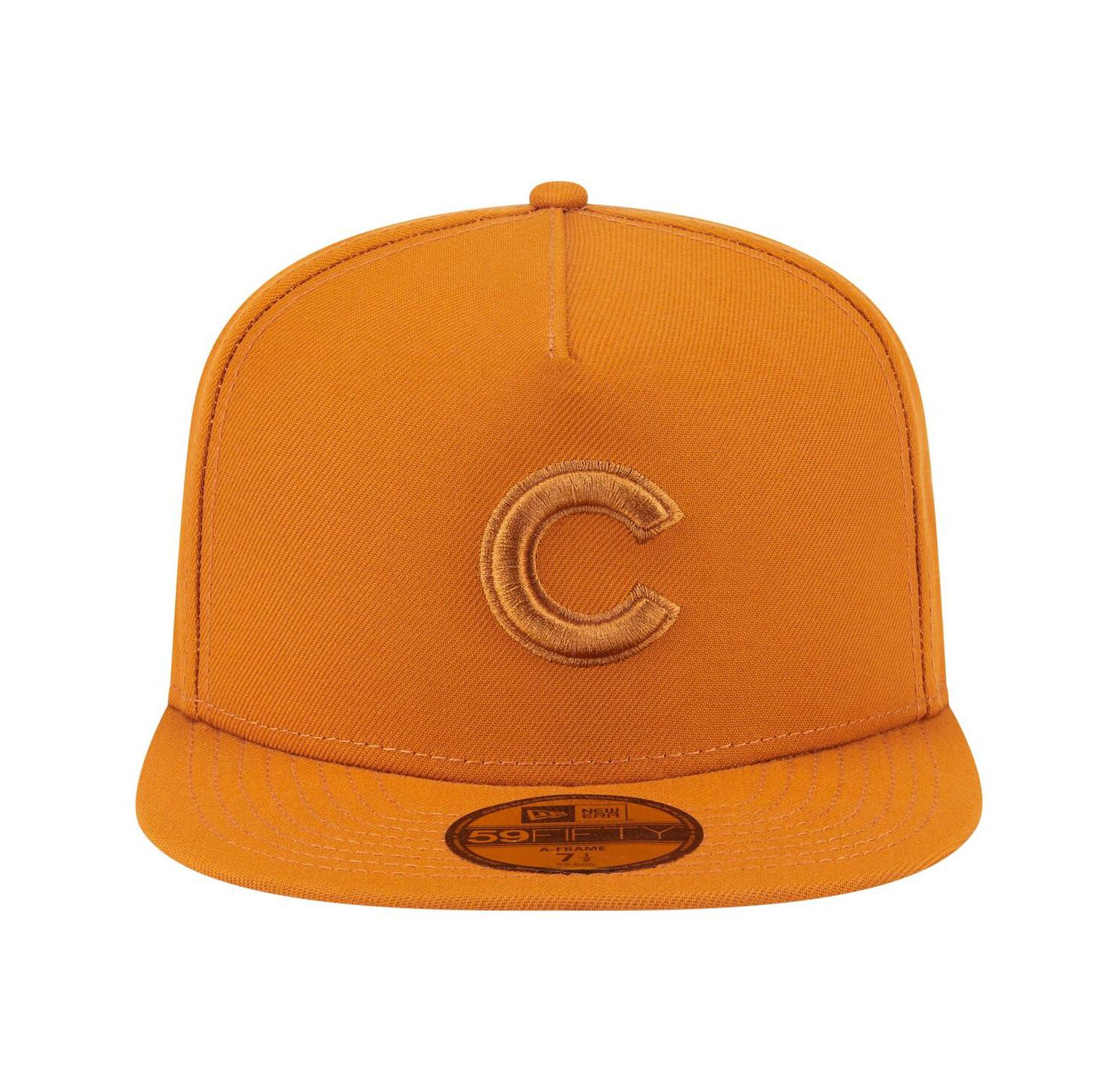 Men's Orange Chicago Cubs Color Pack A-Frame 59FIFTY Fitted Hat