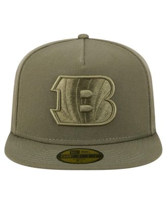 Men's&nbsp;Olive Cincinnati Bengals Color Pack A-Frame 59FIFTY Fitted Hat