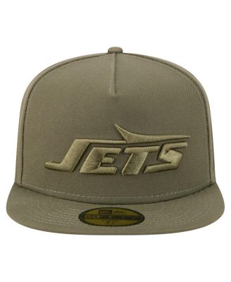 Men's&nbsp;Olive New York Jets Color Pack A-Frame 59FIFTY Fitted Hat
