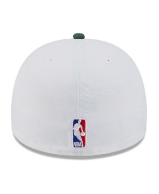 Men's White/Hunter Green Milwaukee Bucks 2025 NBA Draft A-Frame 59FIFTY Fitted Hat