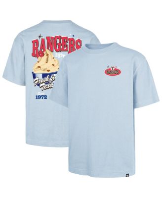 '47 Brand - Men's Light Blue Texas Rangers Ice Cream Parlor Foundation T-Shirt