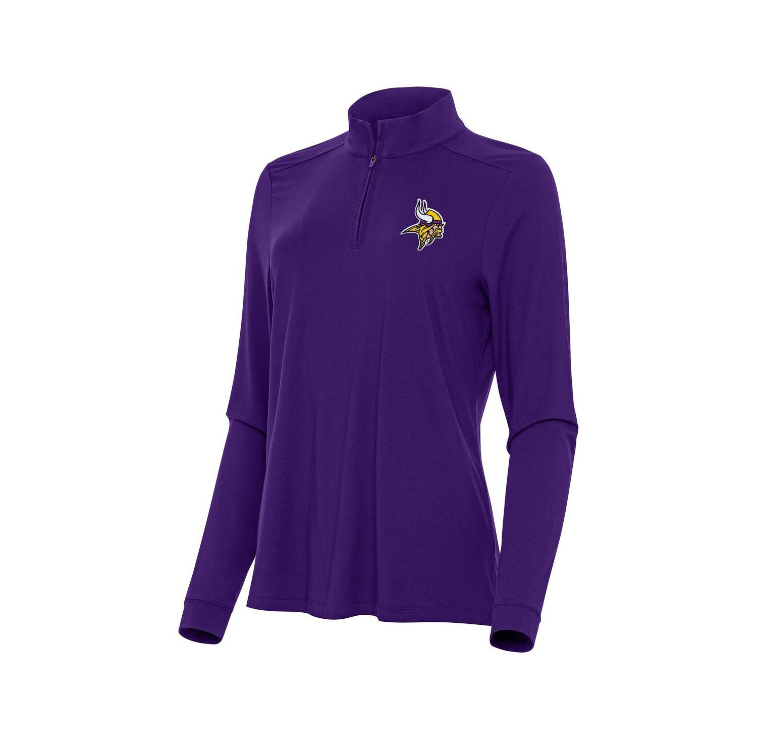 Women's Purple Minnesota Vikings Intent Quarter-Zip Sweatshirt