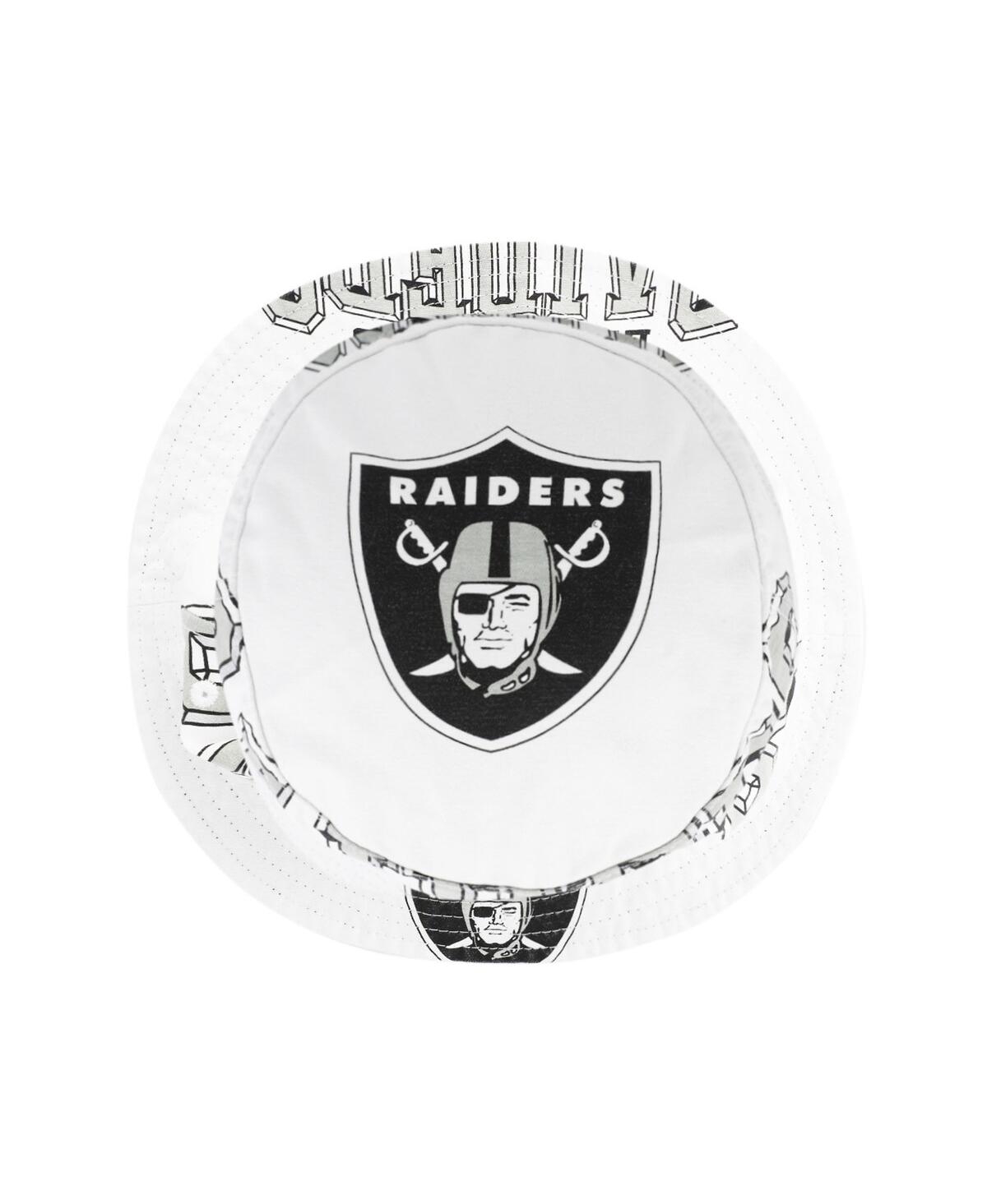 47 Brand Women's White Las Vegas Raiders Energize Bucket Hat In Neutral
