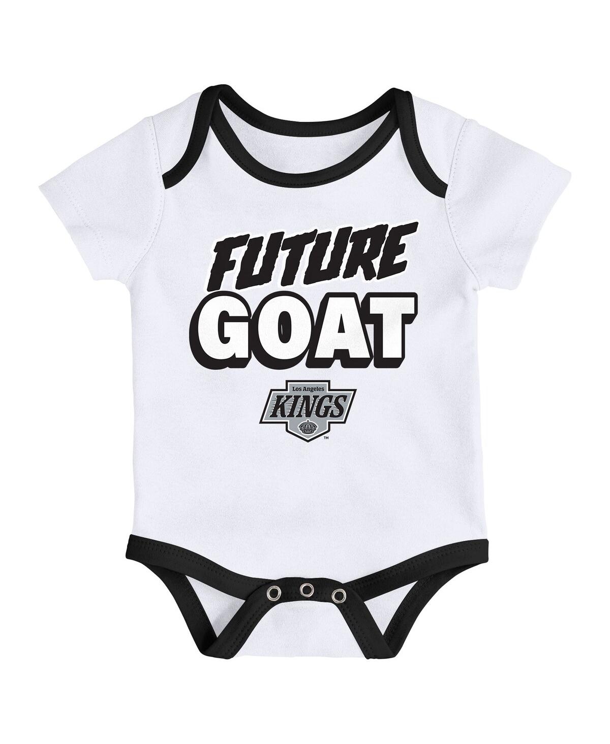 Outerstuff Baby Boys and Girls 3-Pack Los Angeles Kings Loyal Buddies Bodysuit Set