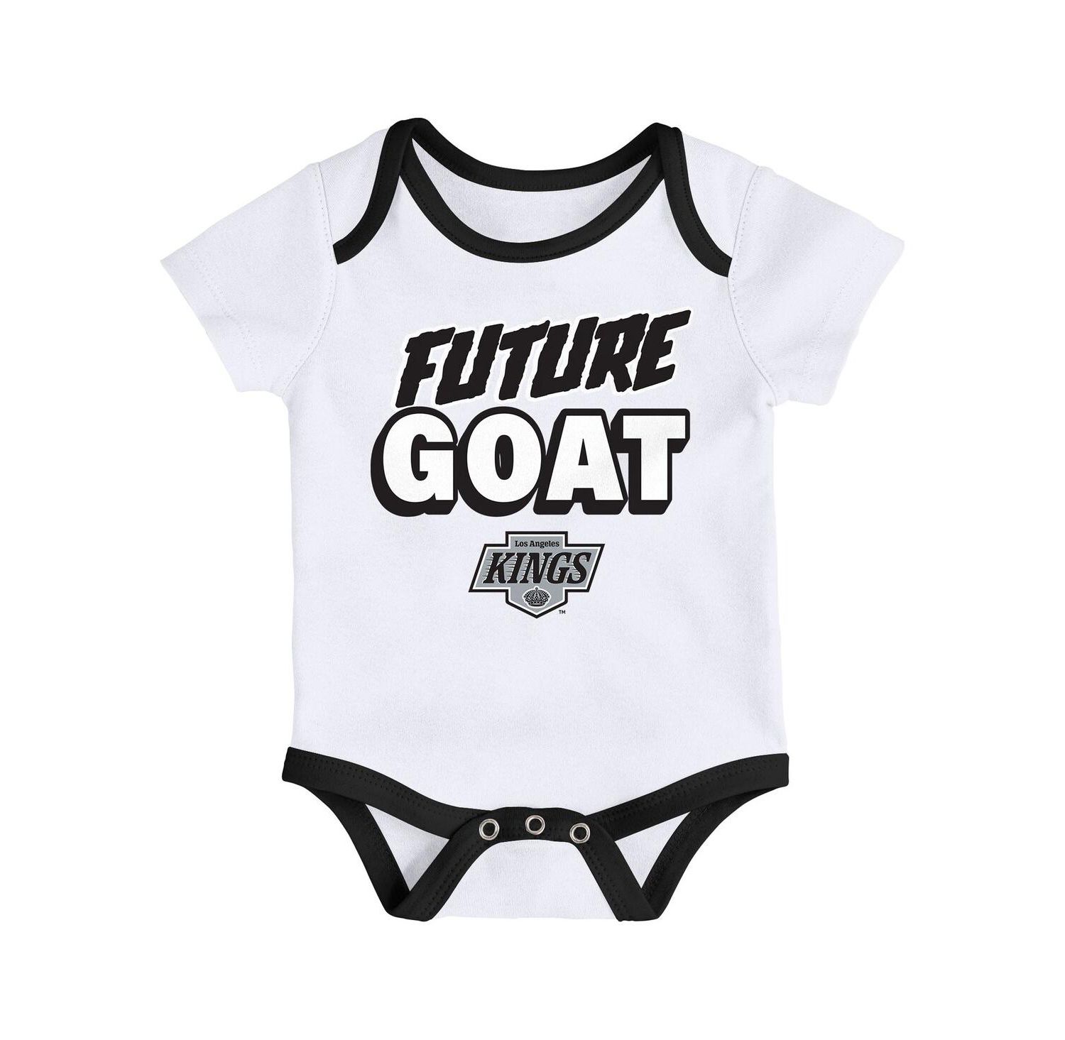 Baby Boys and Girls 3-Pack Los Angeles Kings Loyal Buddies Bodysuit Set