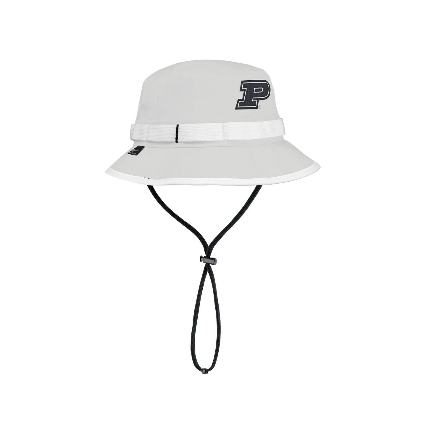 Мужская панама Nike Gray Purdue Boilermakers 2025 On-Field Boonie Performance Bucket Hat — фото 1