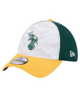 New Era - Men's Dark Green/Gold Athletics 2025 MLB Clubhouse 39THIRTY Flex Hat