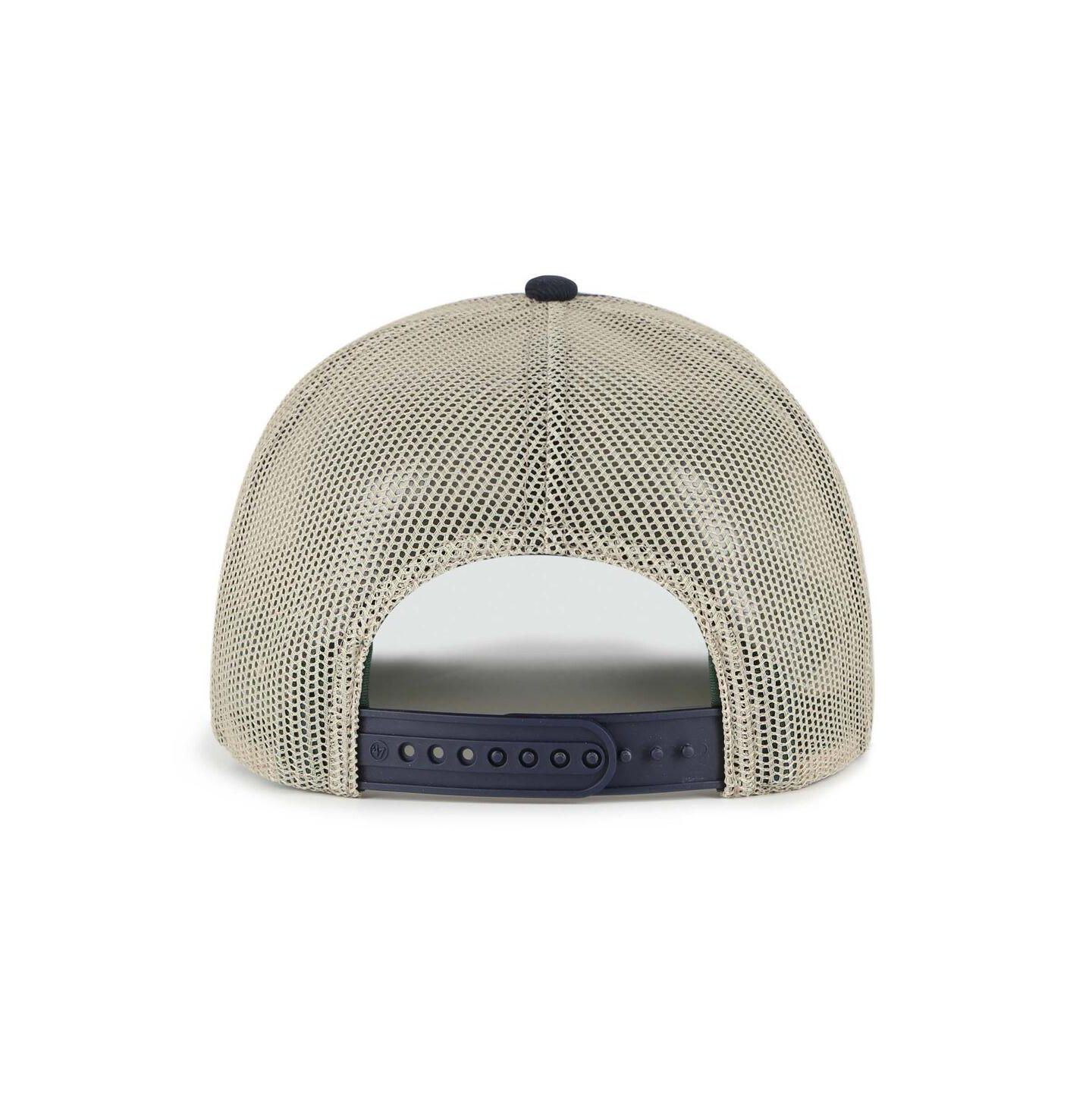 Мужская кепка '47 Brand Navy Penn State Nittany Lions Pomona Mesh Hitch Adjustable Trucker Hat — фото 3