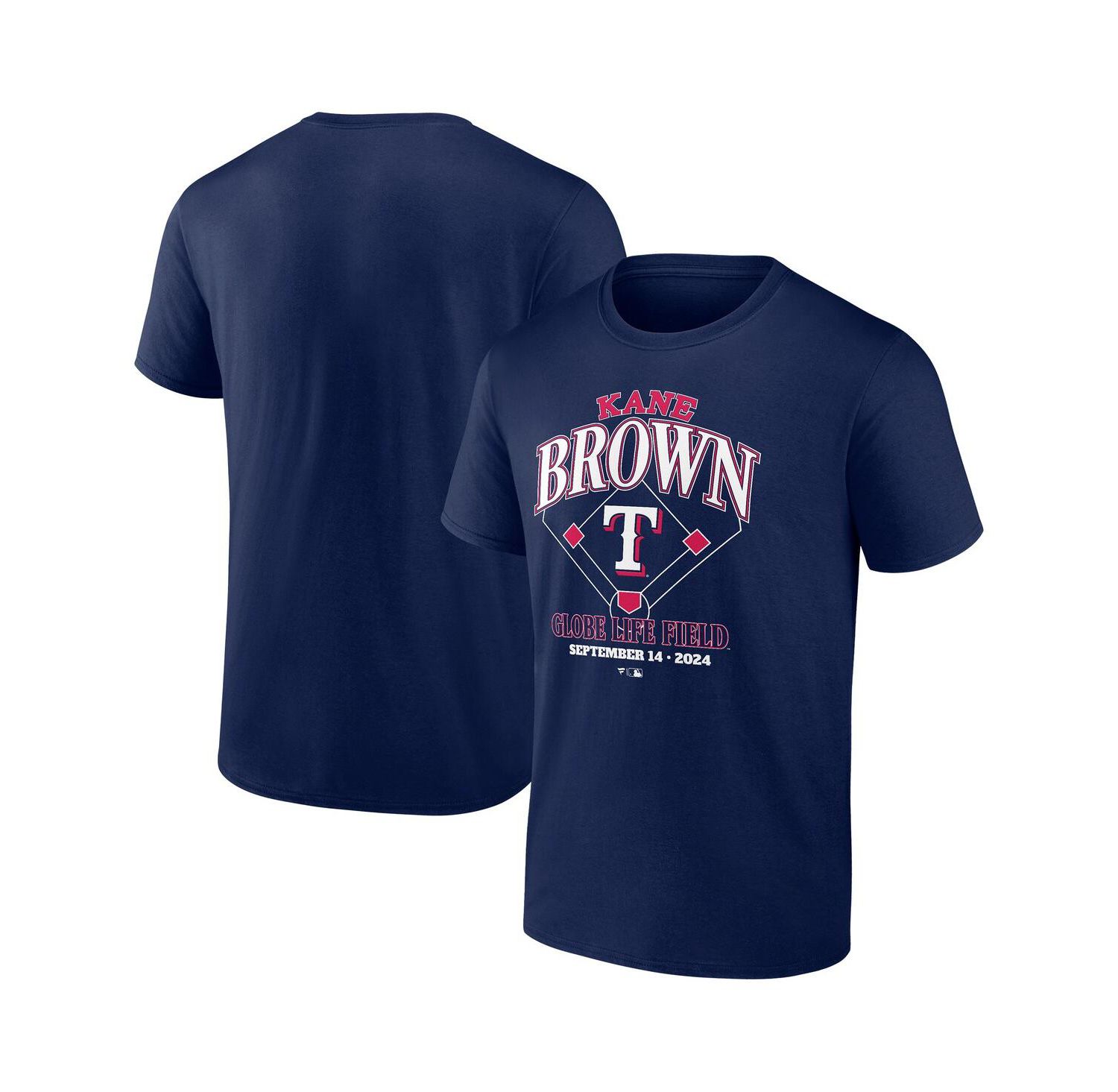 Men's Navy Kane Brown x Texas Rangers T-Shirt