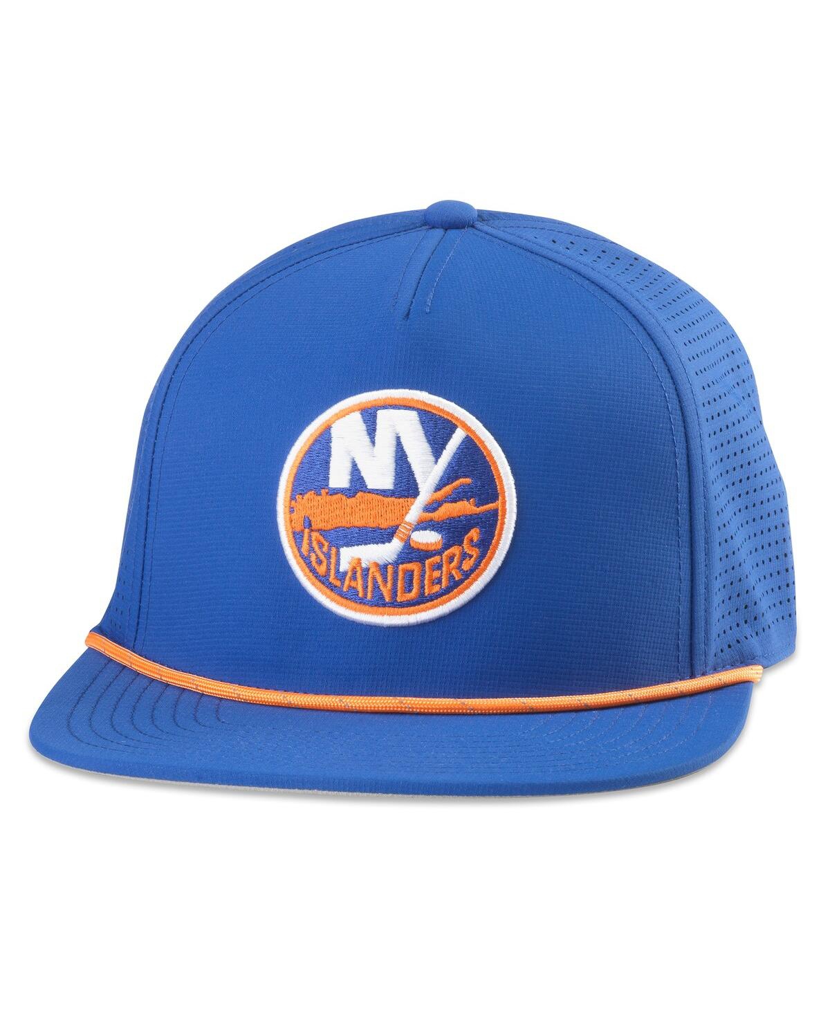 American Needle Men's Royal New York Islanders Buxton Pro Tech Adjustable Hat In Blue