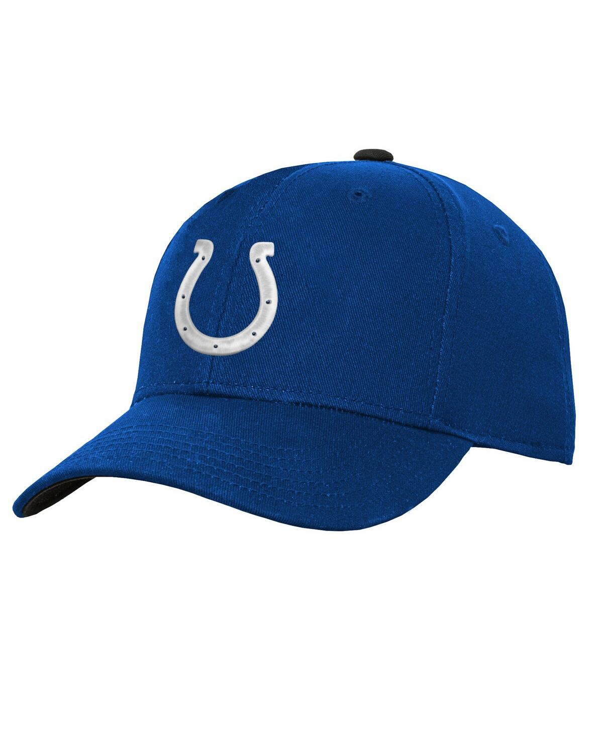 Outerstuff Big Boys And Girls Royal Indianapolis Colts Team Pre-curved Adjustable Hat In Blue