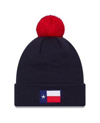 Men's Navy FC Dallas Jersey Hook Cuff With Pom Knit Hat