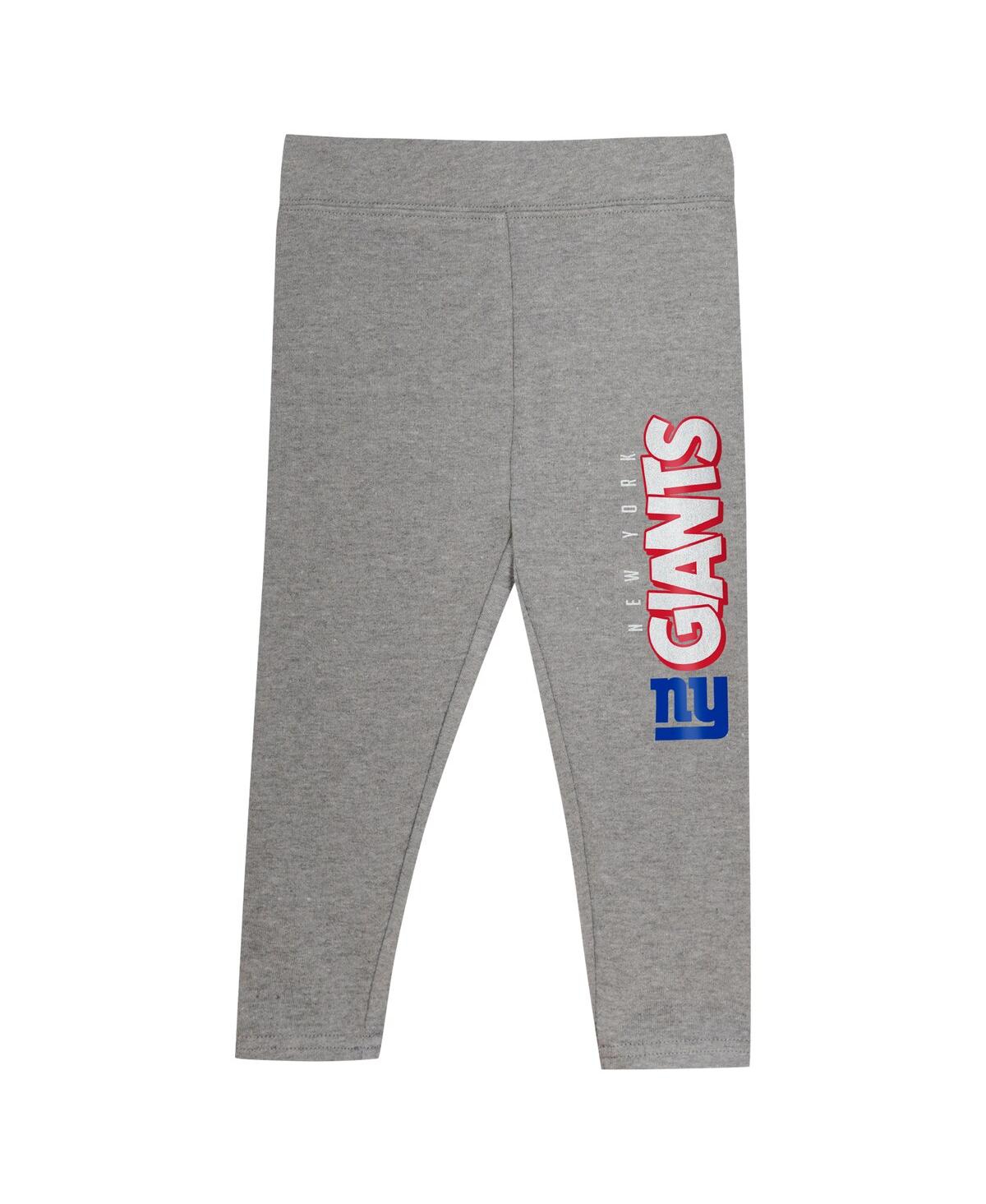 Outerstuff Toddler 2-piece New York Giants Club House Long Sleeve Hoodie Top And Leggings Set In Multi