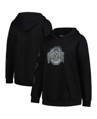 Fanatics - Women's Black Ohio State Buckeyes Plus Size Sleeve Hit Pullover Hoodie