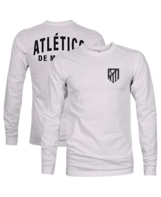 1863FC - Men's Silver Atletico de Madrid Team Arch Long Sleeve T-Shirt