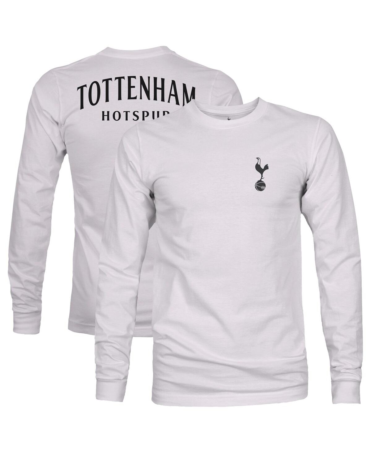 1863fc Men's Gray Tottenham Hotspur Back Team Arch Long Sleeve T-shirt In White