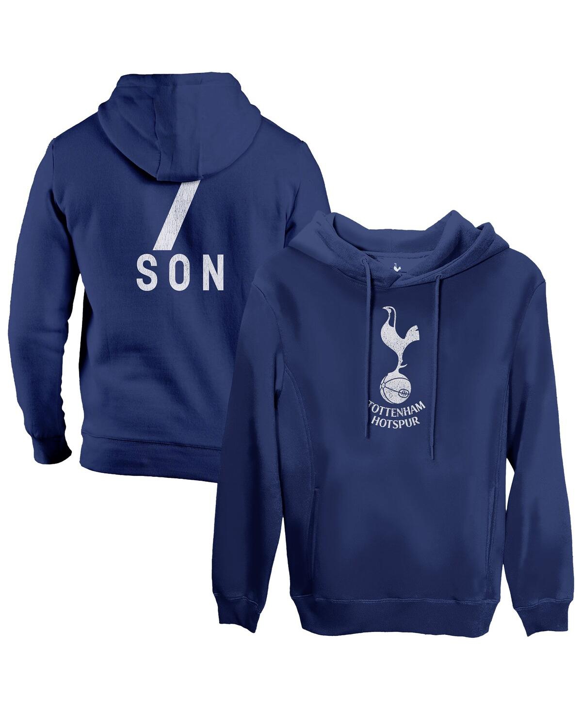 1863fc Men's Son Heung-min Navy Tottenham Hotspur Player Fleece Pullover Hoodie In Blue