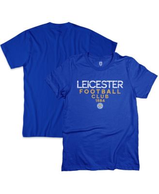 1863FC - Men's Blue Leicester City Tapered Text T-Shirt