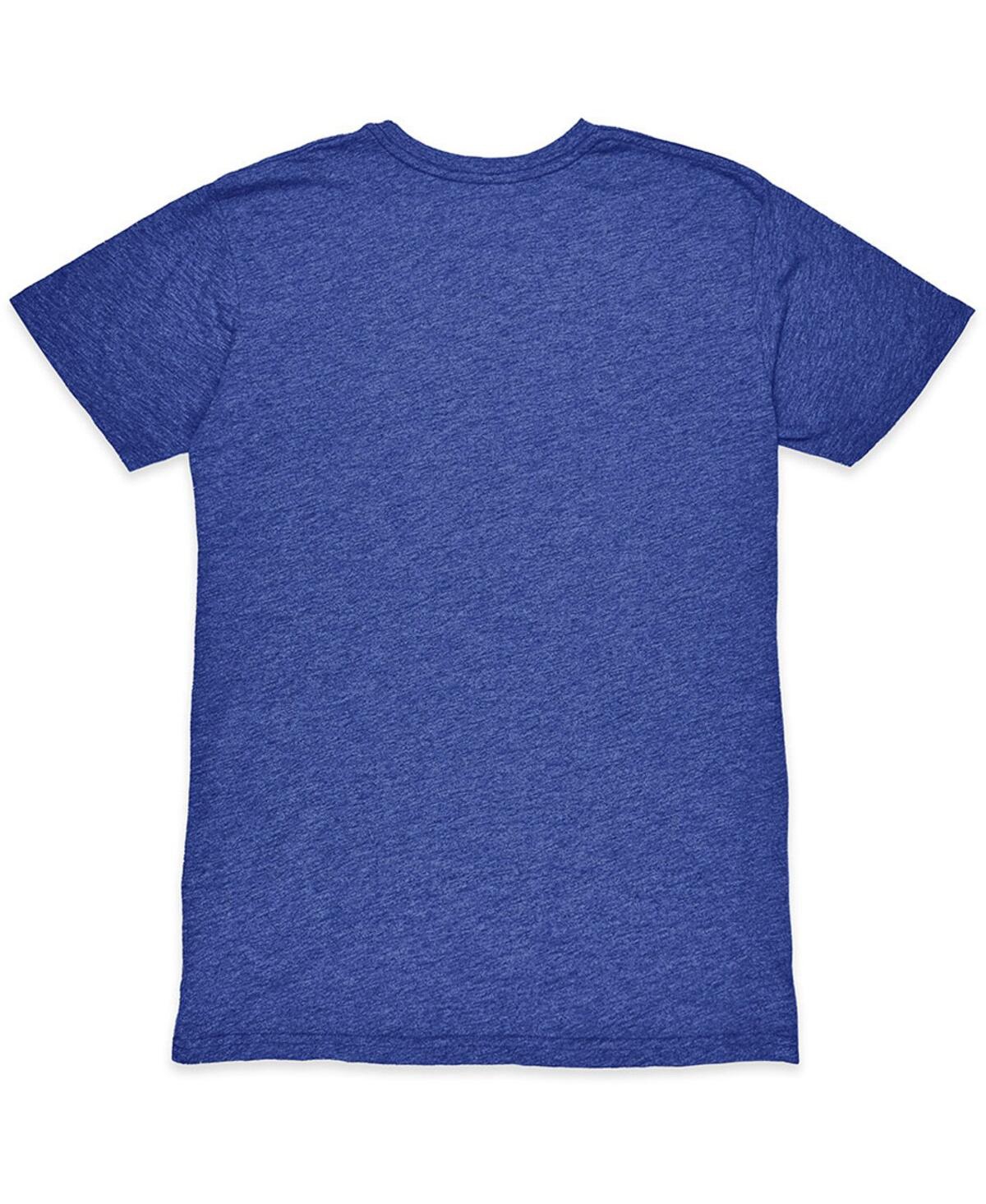 1863fc Men's Heather Royal Como 1907 Mono Crest Twisted Tri-blend Slub T-shirt In Blue