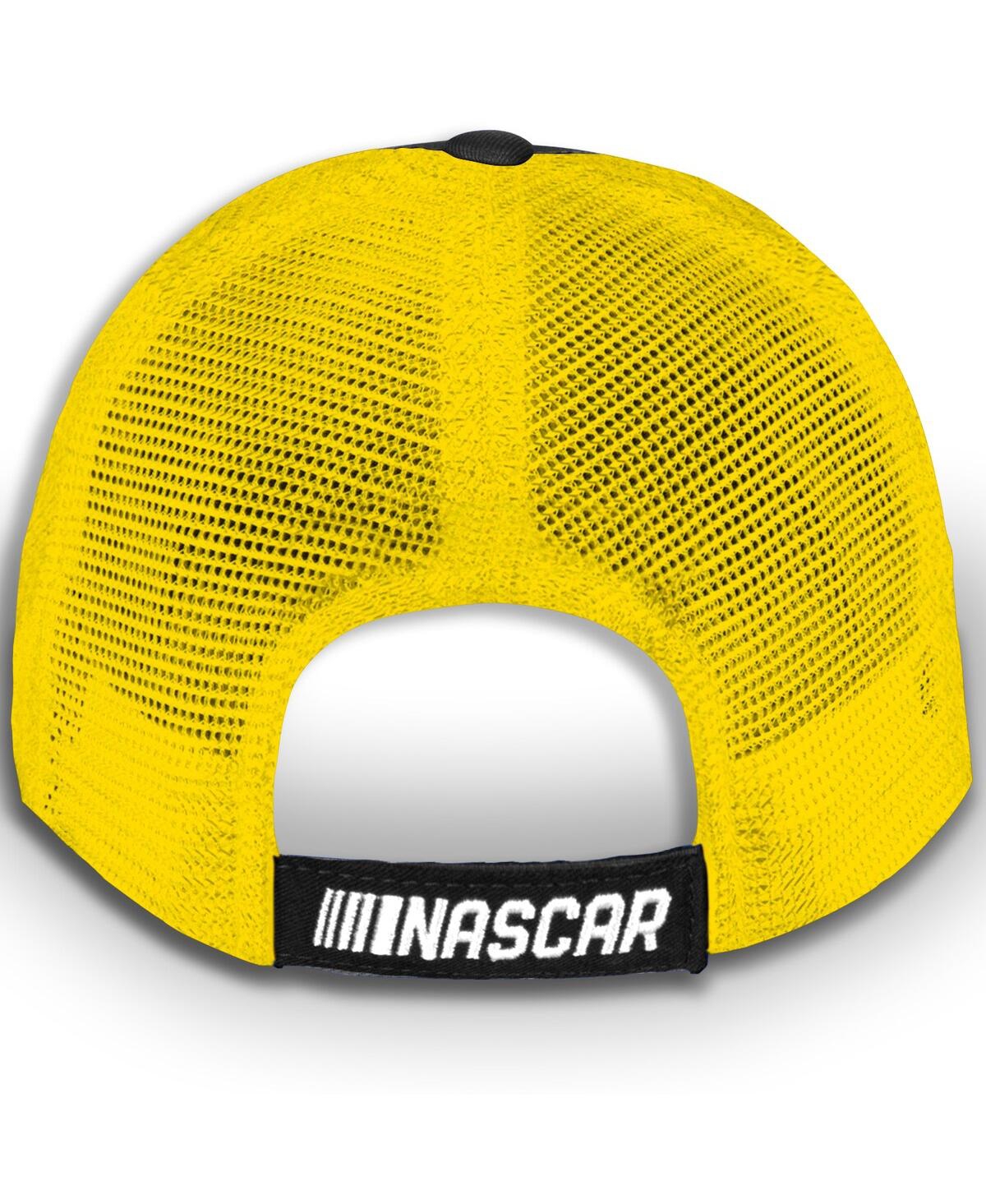 Checkered Flag Sports Big Boys And Girls Yellow Ryan Blaney Menards Trucker Adjustable Hat In Yellow