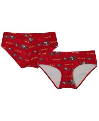 Concepts Sport - Women's Scarlet San Francisco 49ers Mosaic Allover Print Knit Panty