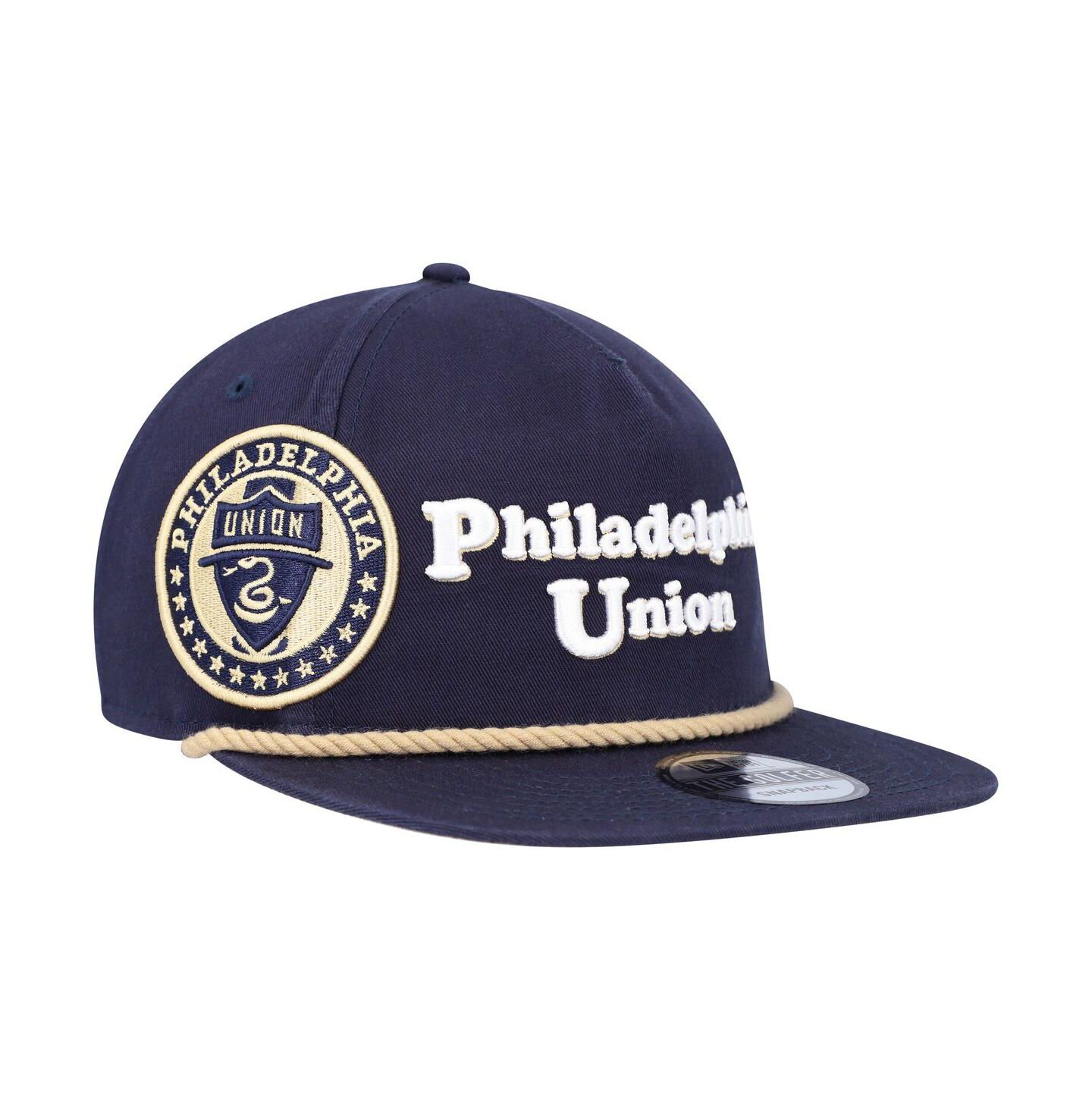 Мужская кепка New Era Navy Philadelphia Union Heritage The Golfer Snapback Hat — фото 1