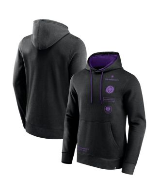 Fanatics - Men's Black Orlando City SC Halftime Pullover Hoodie