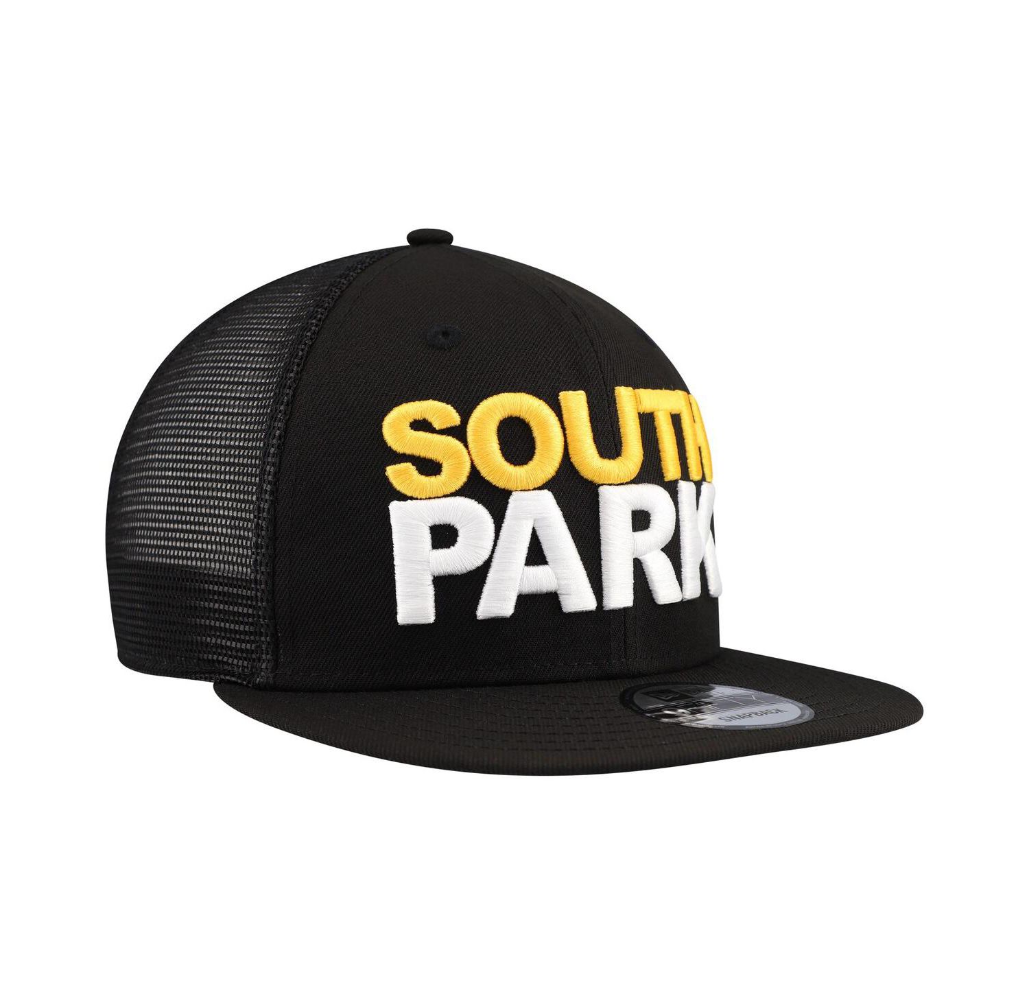 Men's Black South Park 9FIFTY Snapback Trucker Hat