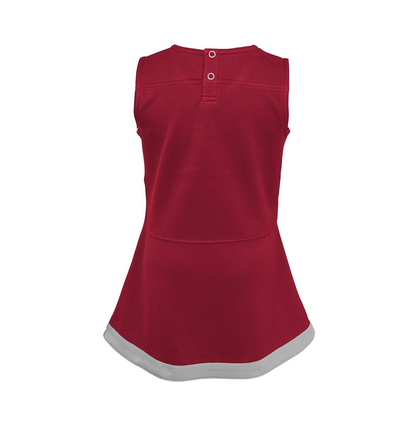 Платья Outerstuff 2-Piece Crimson Oklahoma Sooners Cheer Captain Jumper Dress Bloomers Set для девочек — фото 2