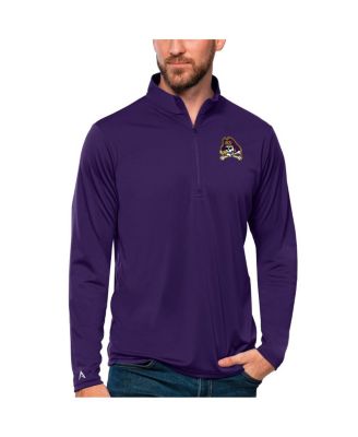 Antigua - Men's Purple ECU Pirates Tribute Quarter-Zip Top