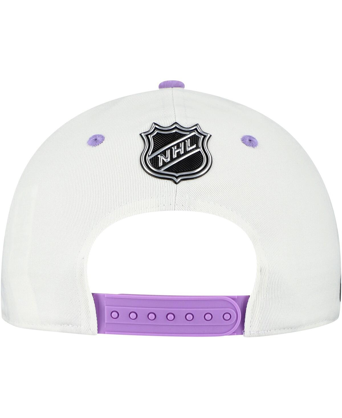 Fanatics Men's White/Lavender Ottawa Senators Authentic Pro Hockey Fights Cancer Adjustable Hat