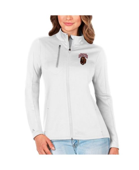 Женские куртки Antigua Women's White/Silver Montana Grizzlies Generation Full-Zip Jacket