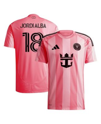 adidas - Men's Jordi Alba Light Pink Inter Miami CF 2025 Euphoria Replica Player Jersey