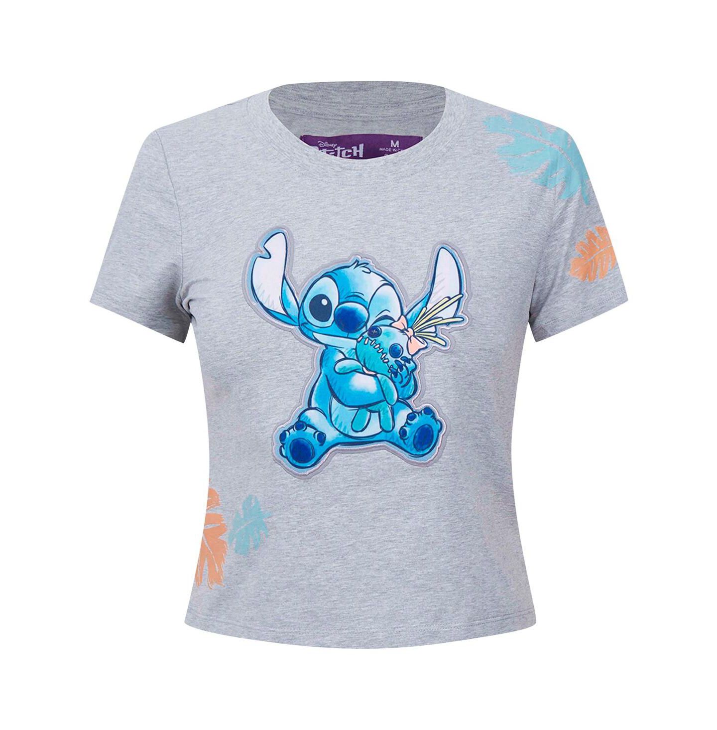 Женская футболка Freeze Max Heather Gray Lilo and Stitch Hold On Tight Baby Doll — фото 3