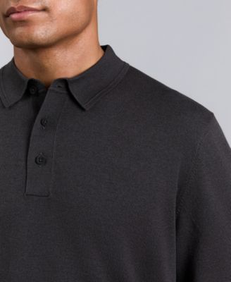 Men's Long Sleeve Polo Sweater