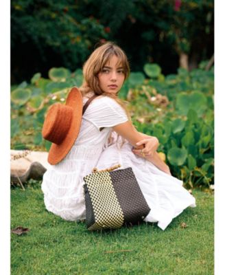 Loli Jute Hat in Terracotta Brown