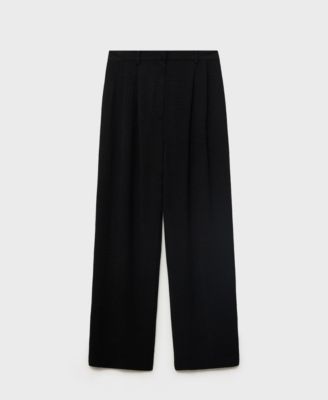Women's Straight-Fit Pleated Pants