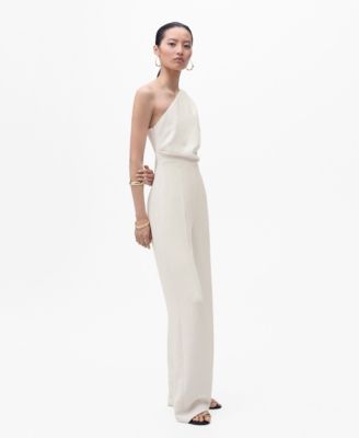 Women's Asymmetrical Neck Long Jumpsuit