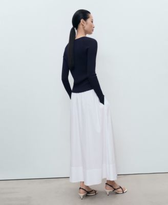 Women's V-Neck Ribbed Knit Sweater