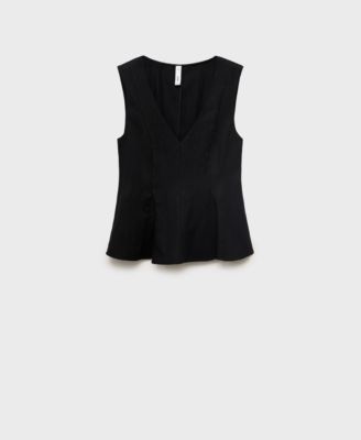Women's Lyocell Peplum Top