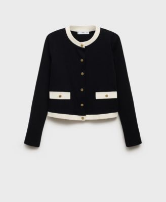 Women's Contrasting Cotton Cardigan