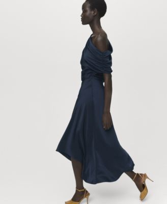 Women's Asymmetrical Satin Dress